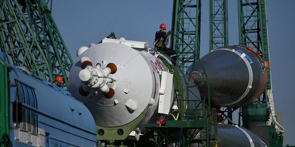 РН «Союз-2.1а» с кораблём «Союз МС-27» вывезена на старт
